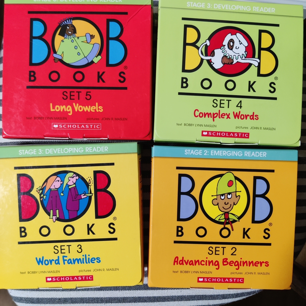 Scholastic BOB Books Boxed Sets — Red, Lime, Yellow, Orange Covers